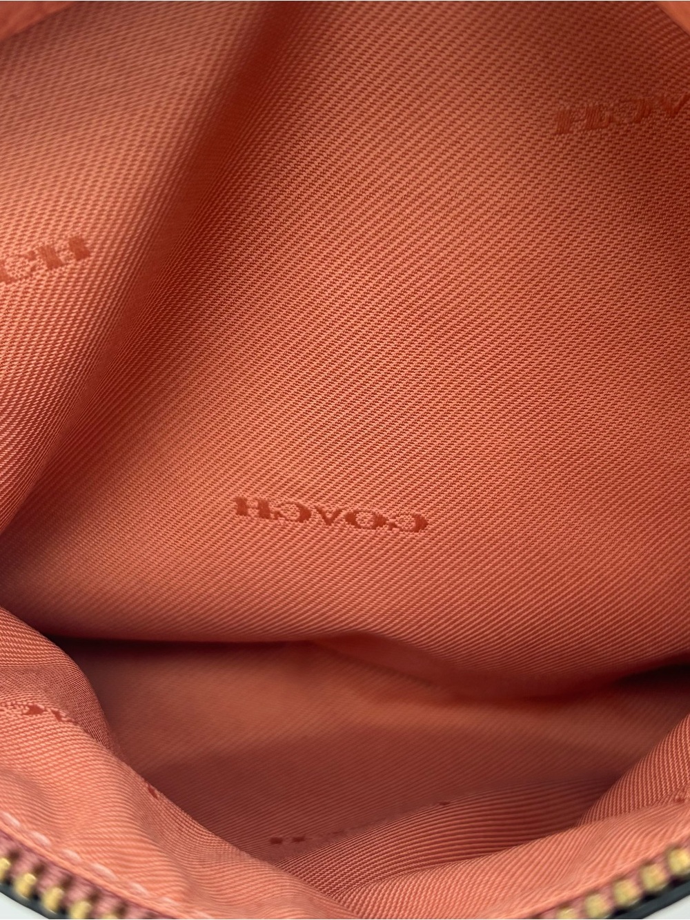 Coach Pebbled Leather Peach Lori Tote - Picture 13 of 16